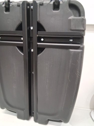 costway Fillable Patio Umbrella Base with Wheels and Crossed Base - 2.6" hole -225lbs cap - black (model: np13077) image 5