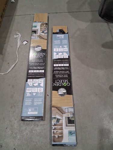 14PK Golden Select Amaretto Rigid Core Waterproof Vinyl Flooring - 33.4SQ.FT - 7.2" x 48" x 0.2" - golden-tan oak (Model: 1991658) image 2