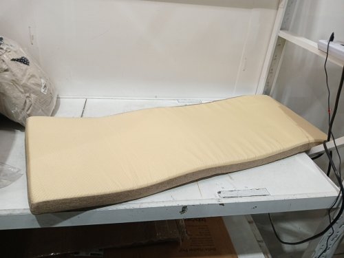 bench cushion replacement  indoor/outdoor - 18"x47" - beige image 4
