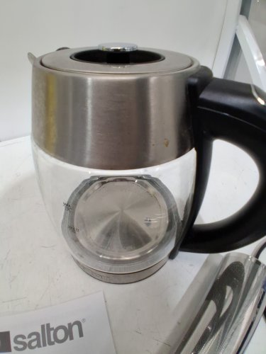 Salton Temperature Touch Control Kettle With Removable Tea Steeper - 1.7L - BRUSHED CHROME/CLEAR (model: 1006368) image 4