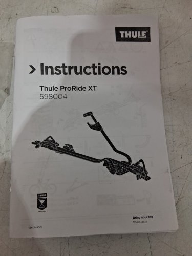 THULE PRORIDE XT UNIVERSAL ROOF BIKE RACK - BLACK - (MODEL: 598004) image 5