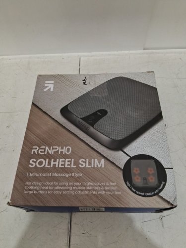 RENPHO solheel slim Foot Massager Mat with Heat & Kneading - 13" x 12" - black (model: R-WMF04) image 2