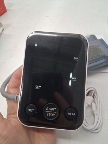 Blood Pressure Monitor Rechargeable Machine for Home with adjustable wrist cuff - 7" - 15" - black / grey (model: c02b) image 4