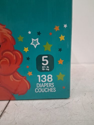 138PK PAMPERS BABY DRY ULTRA DIAPERS - SIZE 5 (20-37LBS) - SESAME STREET image 3