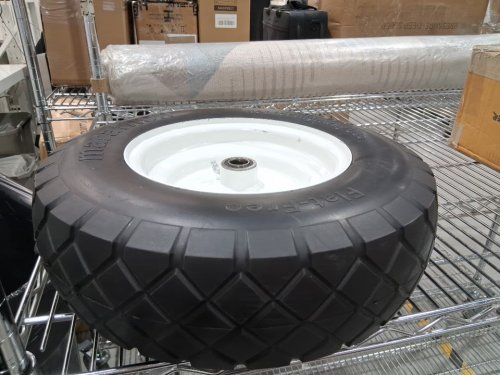 Marathon Pneumatic Air Universal Wheelbarrow Tire 4.80/4.00-8 - 14.5" x 5" - white rim image 2