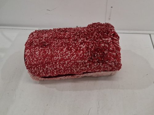 Kitinjoy Indoor Outdoor Door Mat - 5ft x 2ft, Non-Slip, Washable, Dirt Trapper, - red stripes image 3