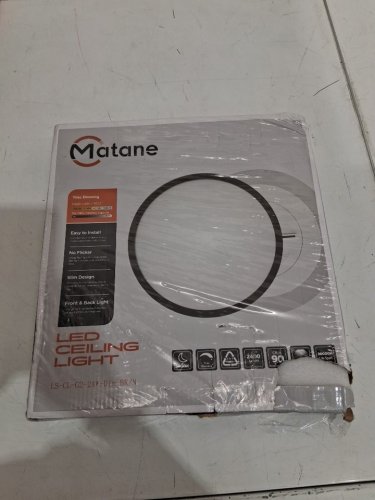 matane led flush mount ceiling light fixture - 12" round - 24W - 2400LM - 3000K/4000K/5000K - white (model: ls-cl-g2-24w-dim-bk/n) image 2