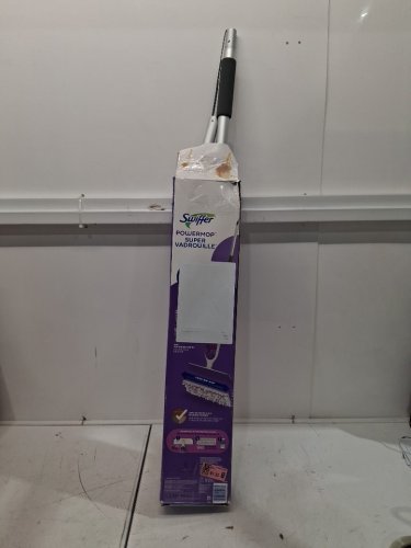 Swiffer PowerMop Super Multi-Surface Mop with fresh scent cleaning solution & mop pads - purple/white image 3