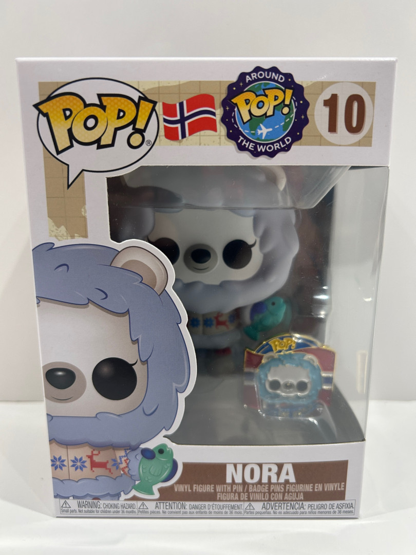 Funko pop! around the world - nora vinyl figure with pin (#10) image 2