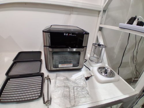 INSTANT POT VORTEX PLUS 10-QUART 7-IN-1 AIR FRYER OVEN WITH ROTISSERIE BASKET - SILVER/BLACK (MODEL: VORTEX PLUS 10) image 4