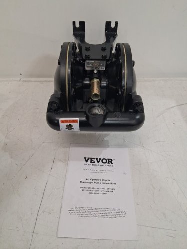 AIR OPERATED DOUBLE DIAPHRAGM PUMP, 1" INLET OUTLET FOR CHEMICAL INDUSTRIAL USE, 35 GPM, MAX 120 PSI, BLACK, (MODEL:QBY4-25L) image 4