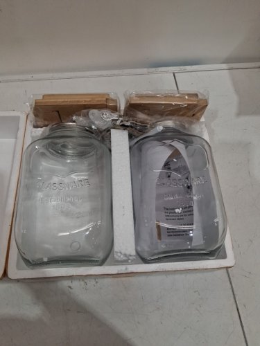 2PK Mason Glass Jars Reusable Drink Dispenser - 1 gal each - clear image 3