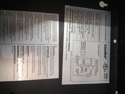 comfee slim ductless Under Cabinet Range Hood - 30" -black (model:cvu30w2abb) image 3