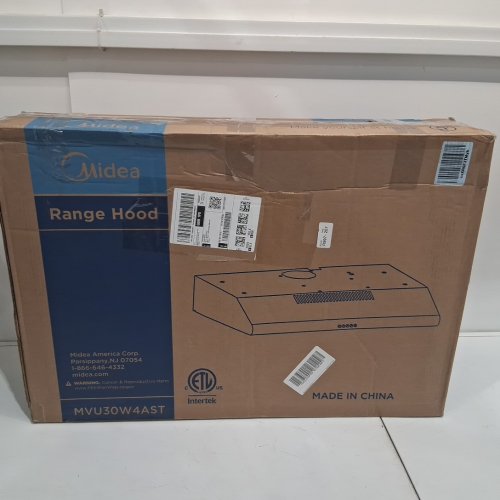 midea under cabinet convertible slim range hood - 30" - 60hz - 120v - 65dpa - silver (model: MVU30W4AST) image 2