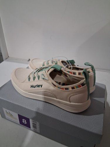 women's hurley two tone slip-on sneaker - size 8 - grey/green/beige (Style : 5566708) image 2