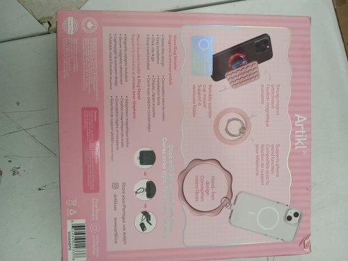 Artikl Universal Mobile Magsafe Compatible Accessory Bundle with ring stand, suction phone holder, and magnetic adapter - pink image 3