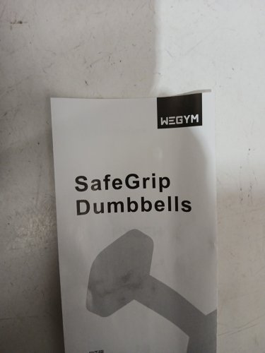 2pk wegym safegrip no-roll fitness dumbbells - 20lb - sandstone image 3