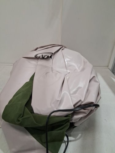 zearna self-inflating/deflating air mattress WITH BUILT IN PUMP - 13" - twin - green/WHITE (model: ‎ZN-TWIN-13) image 3