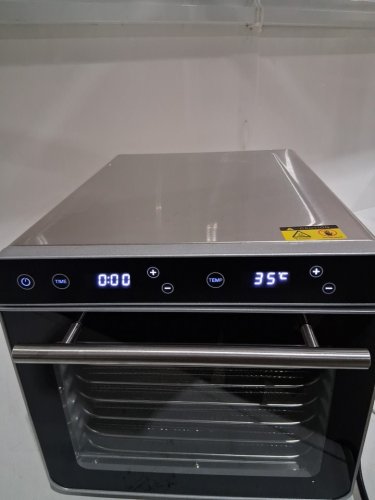 KWASYO 8-tray Food Dehydrator with Dual Touch Screen - 700w - 11.8" x 11" trays - silver/black (MODEL: ss-08c) image 6