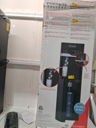 FRIGIDAIRE 3-IN-1 BOTTOM LOAD HOT/COLD WATER COOLER BUILT-IN BULLET ICE MAKER - 50 GAL - BLACK (MODEL: EFWC534-BLACK) image 2