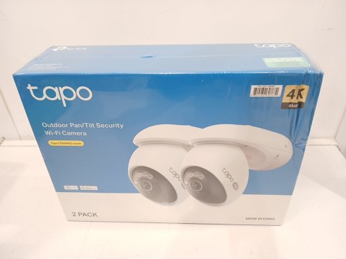 2PK Tapo TP-Link Outdoor WiFi Surveillance Camera with Pan and Tilt - 4K - White image 2