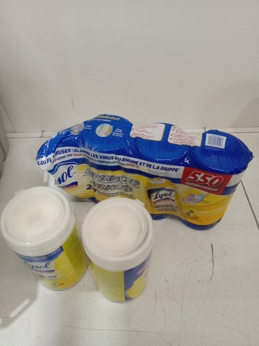 5pk lysol advanced disinfecting wipes - 550 wipes total - citrus scent (model: 1708072) image 2