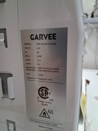 garvee window air conditioner with remote control - 6000btu - white (model:twc-06crd1/l1ui) image 5