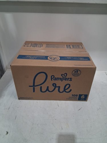 108pk Pampers Pure protection Diapers - size 6 (35lb+) - white image 2