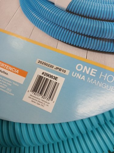 INTEX Pool Vacuum Hose Replacement Compatible with Above Ground Pools - 1 1/2" X 25FT -BLUE/WHITE (model: 29083E) image 5