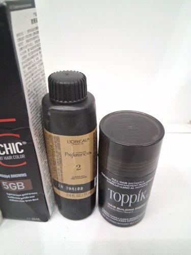 6 ASSORTED HAIR PRODUCTS - ASSORTED BRANDS, TYPES AND USES - COLORCHARM / SPLAT / GARNIER / GOLDWELL TOPCHIC / TOPPIK image 5