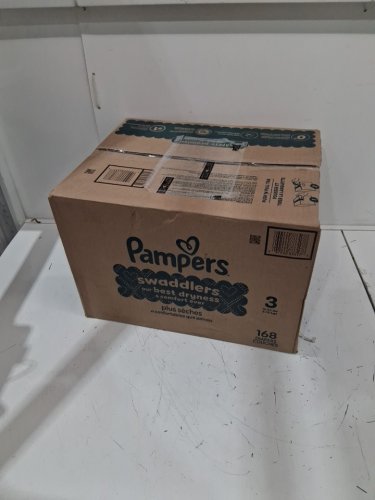 168PK PAMPERS SWADDLERS DISPOSABLE DIAPERS - SIZE 3 (13-26LBS) image 2