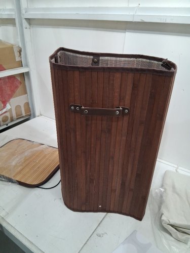 COSTWAY BAMBOO LAUNDRY BASKET - 16.54" X 12.60" X 23.62" - 2.84CUFT - BROWN (MODEL: JZ10137CF) image 4