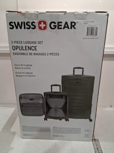 2PC swiss gear The Opulence softshell luggage Spinner Set - 21"/31" - green (model : 1945032) image 8
