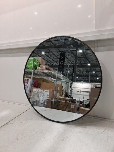 BEAUTYPEAK ROUND BEADED WALL MIRROR - 24" - ANTIQUE BRONZE image 4