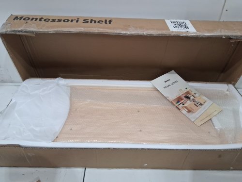 oook Montessori Shelf 2 tier toddler bookshelf - 11.8" x 36.6" x 23.6" - oak (model:BCOK040) image 4
