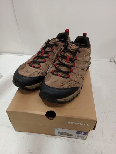MEN'S Merrell Northgate 2 Hiking Shoes - 10 - BROWN / BLACK / RED (STYLE: J500229 / 4850010) image 2