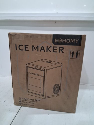 EUHOMY Ice Cube Maker Machine - 45Lbs/Day - Silver/Black (Model: IM004-CSI-CAEH / IM-FP) image 2