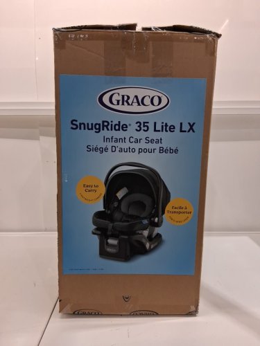 GRACO SNUGRIDE 35 LITE LX INFANT CAR SEAT - MAX WEIGHT 34LBS - BLACK/GREY (MODEL: 2119658) image 6