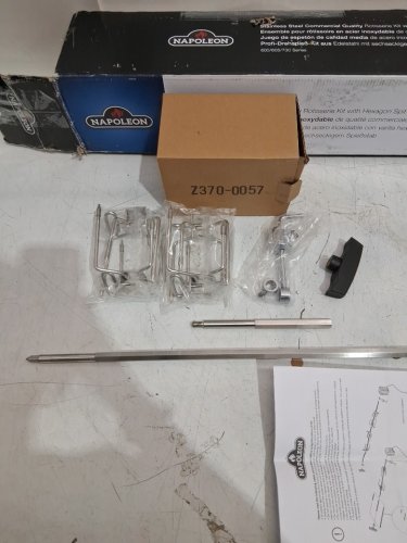 10PC napoleon commercial grade rotisserie kit - fits large grills - 25LBS MAX - steel (model : 69331) image 4