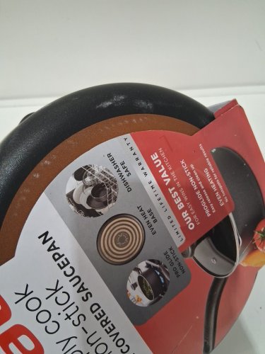 t-fal nonstick covered saucepan - 3qt - black image 4