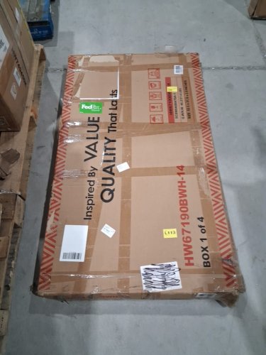 costway wicker patio dining table - 52'' x 30" x 26'' - dark grey (model: hw67190dbk-14) image 3