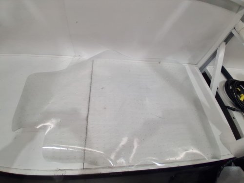 Office Chair Mat with lip for low piled carpeted floors - 30" x 48" - CLEAR image 3