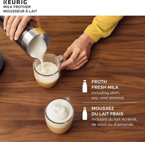 Keurig Milk Frother for hot and cold drinks - 177ml - black image 3