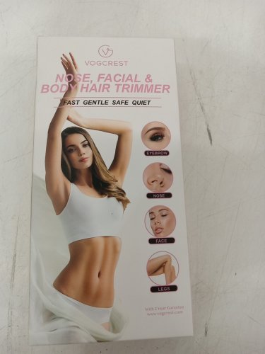 vogcrest 3-in-1 facial & body hair trimmer - pink (model: rfcd529) image 3