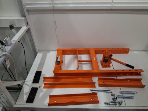 h-frame floor heavy duty hydraulic press - 6ton - 35.7" x 19.5" x 15.7" - orange (model: zx0901) image 10