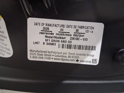 SAFETY 1ST GROW AND GO ARB 3-IN-1 CAR SEAT - WINEHOUSE PURPLE (MODEL: 22618C-GIO) image 8