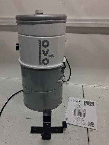 OVO corded POWERFUL CENTRAL VACUUM SYSTEM - 25l/6.6gal, 630 airwatts - GREY/white (MODEL: M5-1-OVO) image 4