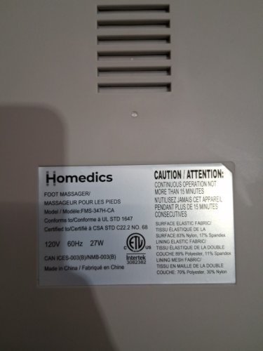 homedics shiatus & air 4.0 foot massager with heat - multicoloured (model : fms-347h-ca) image 5