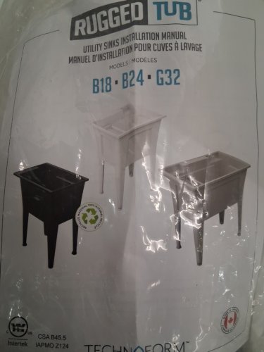 RUGGED TUB BASEMENT & LAUNDRY TUB - 24" - white image 4