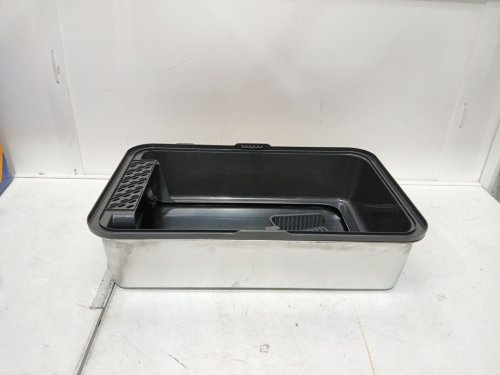 Stainless Steel Cat Litter Box with Lid and scoop -  23.4" x 18" x 15.6" - dark grey image 3